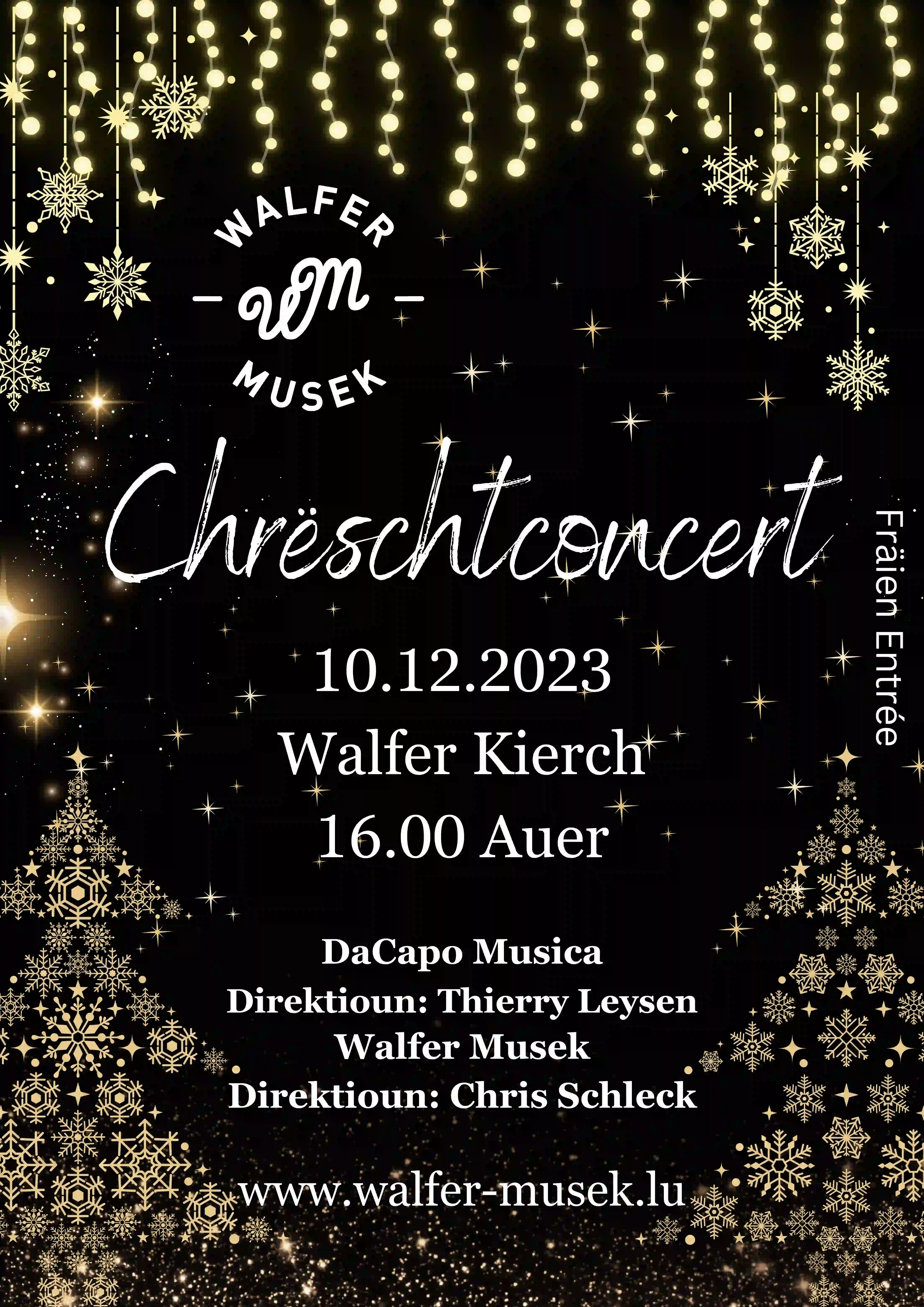 Flyer Chrëschtconcert 2023