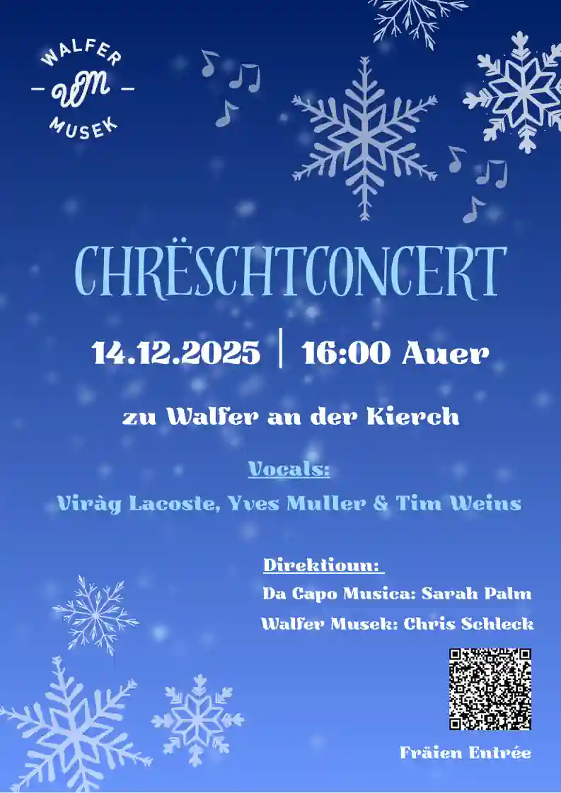 Flyer Concert de Noël 2025