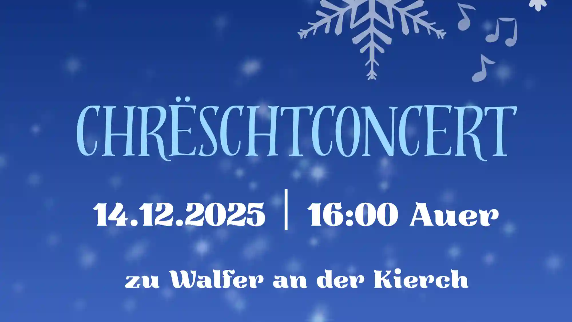 Chrëschtconcert 2025